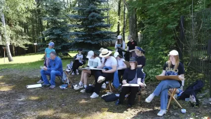 в региональном центре «Смоленский Олимп» стартовала интенсивная образовательная программа «Живопись. Летний пленэр» - фото - 3